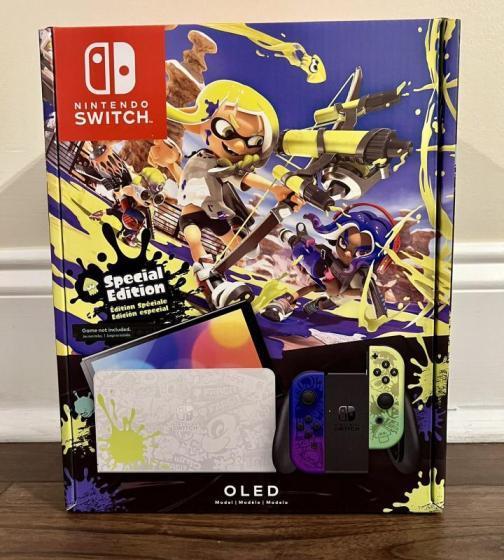 Nintendo Switch Oled Model Splatoon Special Edition New Id