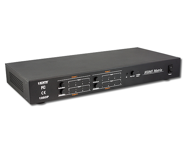 LKV344 4x4 HDMI Matrix Switch with Remote Control and RS232  