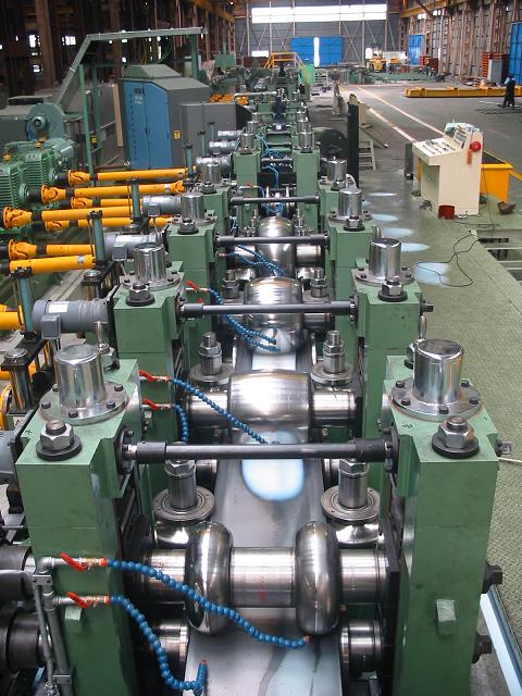 Tube mill line