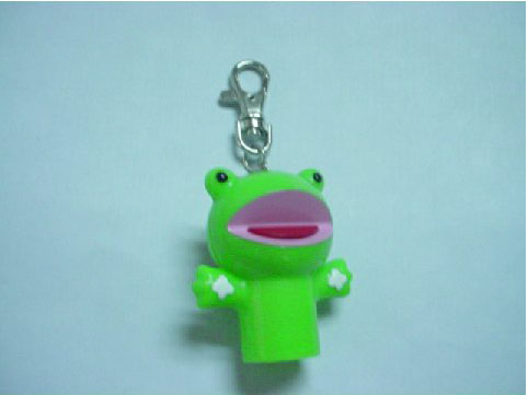 塑胶青蛙指偶钥匙扣