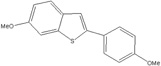 63675-74-1 6-甲氧基-2-(4-甲氧基苯基)-苯并噻吩 Benzo[b]thiophene, 6-methoxy-2-(4-methoxyphenyl)- 98%