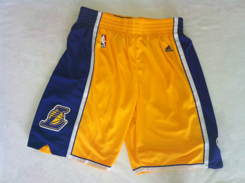 Free shipping 2013 Basketball shorts lakers mens Sports shorts