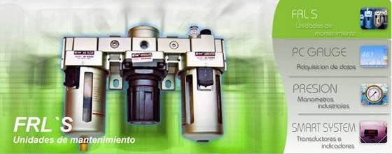 Unidades de servicio ( Filtro, Regulador, Lubricador)