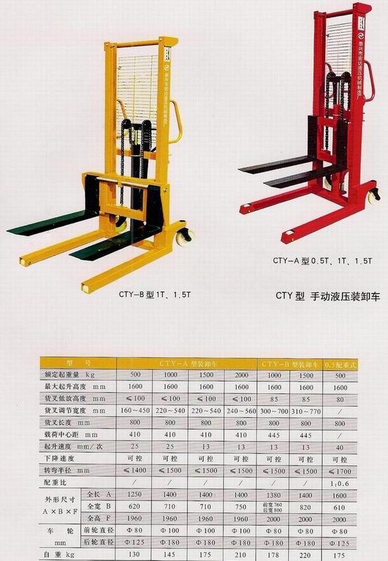 装卸车 手推液压装卸车 装卸车厂家 