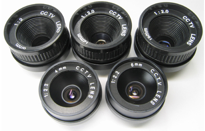 4mm, 6mm, 8mm,12m, 16mm C-MOUNT 렌즈