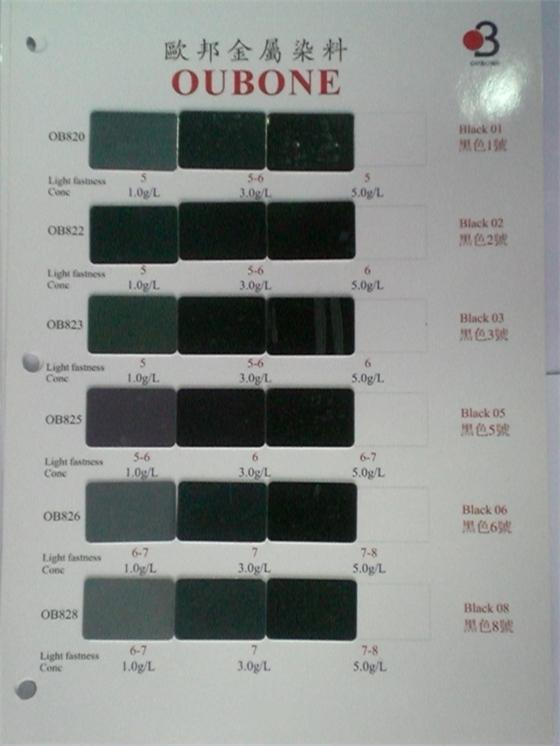 欧邦铝阳极氧化染料 黑色