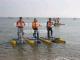 最好玩的水上游乐项目-美湃克三人水上自行车