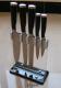 5PCS POM handle knife set with acryl base