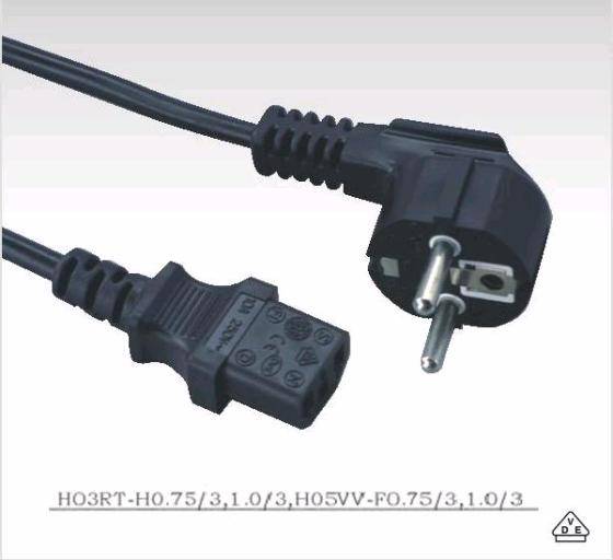 Sell European CEE 7 16 EN50075 standards ROHS PAHS VDE AC power cord