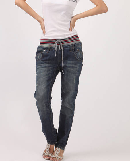 Sell loose baggy jeans women pants,denim pants, hip-hop jeans ...