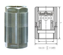 内螺纹升降式止回阀