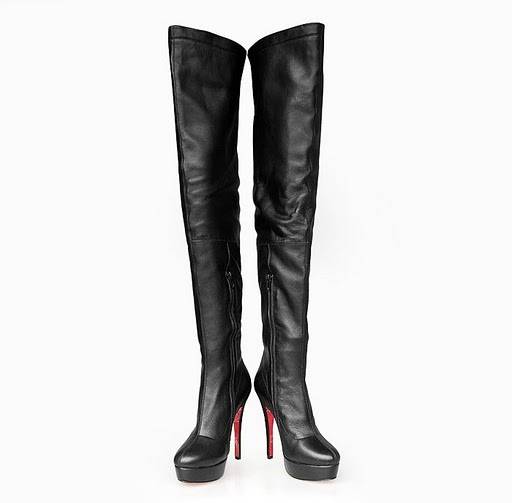 sepatulucu: Black Long Leather Boots Images