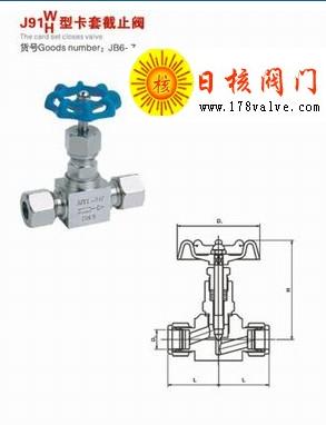 【J91W J94W】卡套式针型阀 上海卡套式针型阀