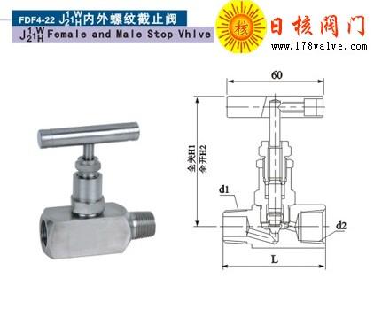 J11W/J21W内外螺纹压力表截止阀 针型阀厂家