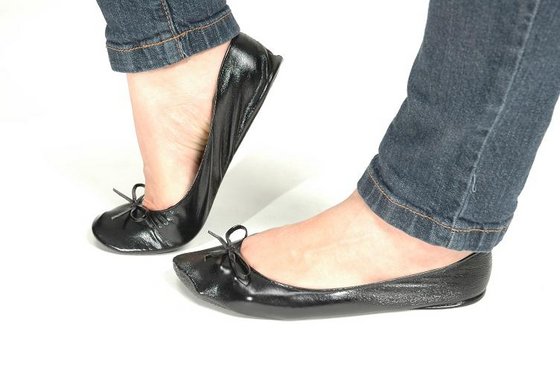 roll up ballet pumps