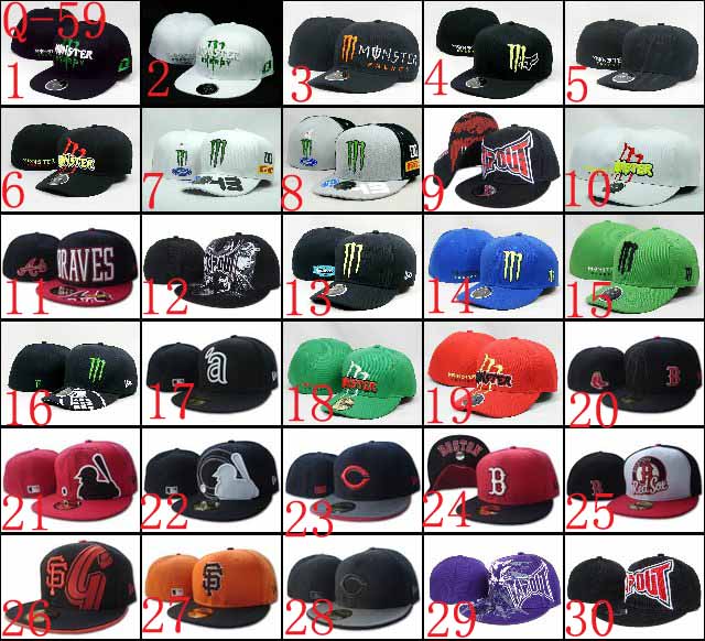 Wholesale - 10pcs/lot New Era MLB Men's Hats 59fifty ball cap Baseball fitted Caps with embroidered White Sox