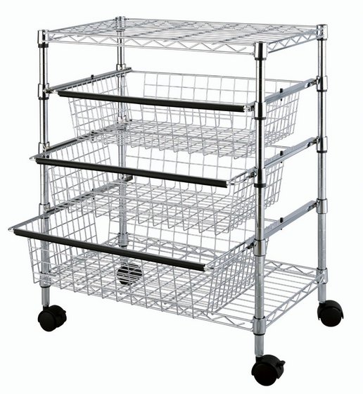 wire shelving drawers