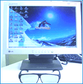 3D입체 편광안경 Type LCD Monitor