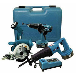 Makita DK1840DL Factory Reconditioned 18-Volt Cordless 4-Piece Combo ...