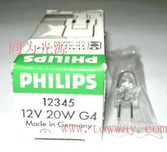 PHILIPS12345 12V20W G4分光光度计灯泡