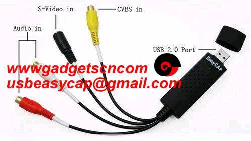 EzCAP USB Video CAPTURE CARD EzCAP XP/Vista/Win7/Mac - HD size video to YT