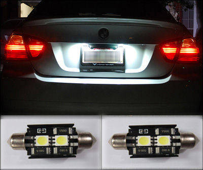   Light on No Error Car Led License Plate Lights Bmw Canbus Bulb 36mm   Dongguan