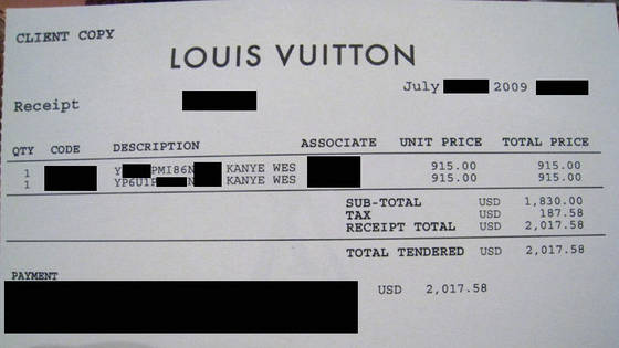Genuine Louis Vuitton Receipt Meaning Literacy Basics