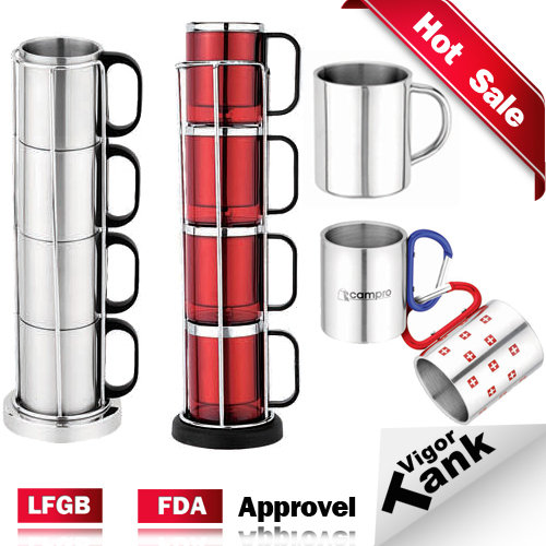 tumbler e.g Product Stackable Steel Coffee Mug(id:7015993) Stainless