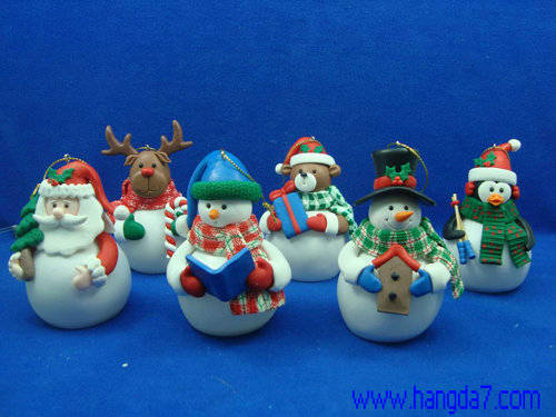 polymer clay handmade craft christmas figure with led polymer clay handmade craft christmas figure with led