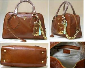prada leather handbag  