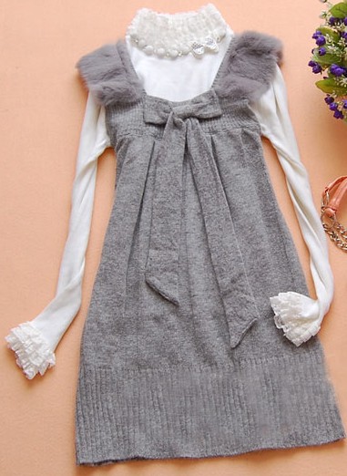 Hot Sale Elegance Sleeveless Dress Gray