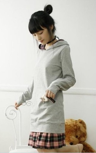 Front-Pocket Lovely Sweater Gray