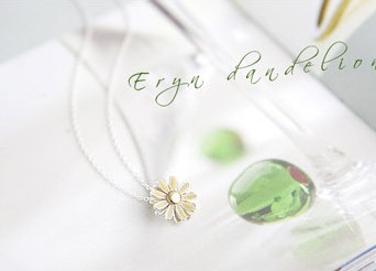 Small Flower Charm Necklace