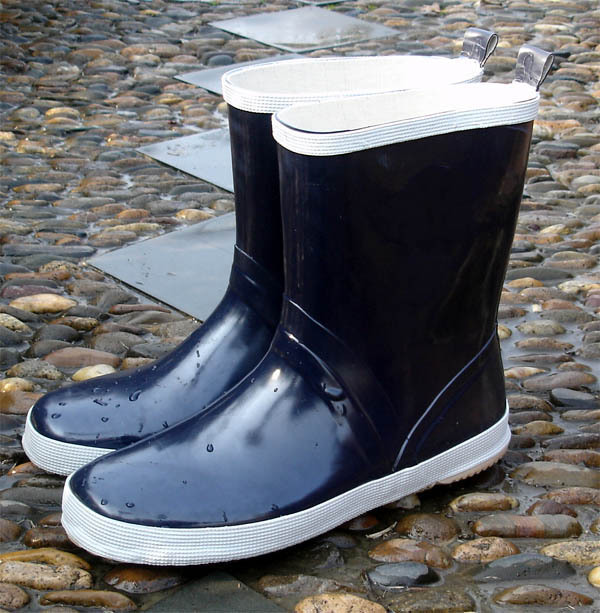 Simple Waterproof Men's Rain Boot Blue