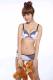 Assorted Color Buttons Embellished Intimates Suit