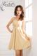 Gold Off Shoulder Lady Formal Dress