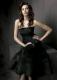 Lace Chiffon Black Evening Dress