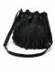 Fringe Back Pocket Messenger bags Black