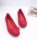 Lovely Heart-Shape Wedge Shoe Red