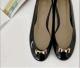 Front Bowknot Simple Flats Black