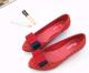Low Heeled Pointed Shoe Red