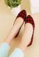 Simple Style Checks Flats Red