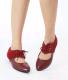 Special Design Shoelace Flats Red