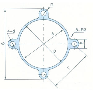 SI 铝合金米字形气缸管(J008)