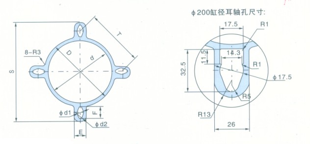 ST 铝合金米字形气缸管(J009)