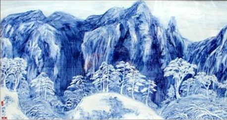 中国景德镇瓷板画，室内装饰瓷板画