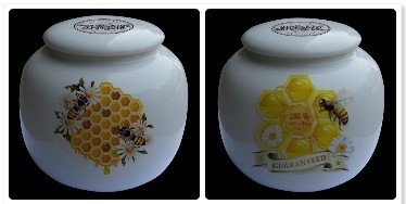 黑蜂蜜陶瓷罐 土蜂蜜罐 订做瓷器罐