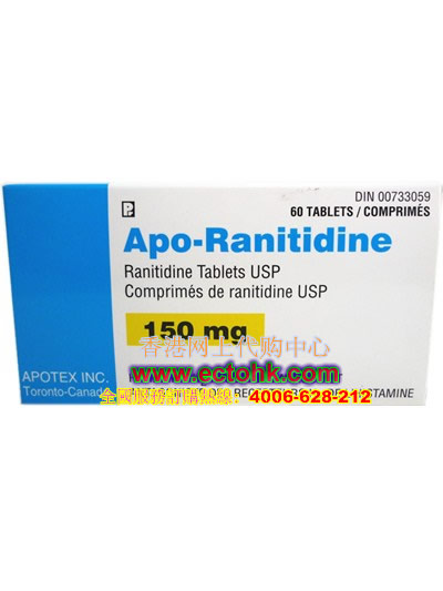 Apo-Ranitidine加拿大爱胃妥药片