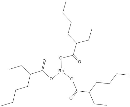 Rhodium(III) tris(2-ethylhexanoate) solution in 2-ethylhexanole
