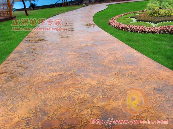 彩色地坪 彩色压花地坪 装饰混凝土